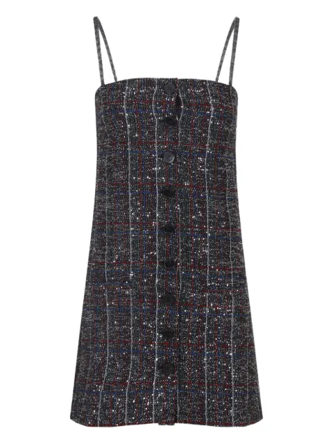 Missoni button check mini dress