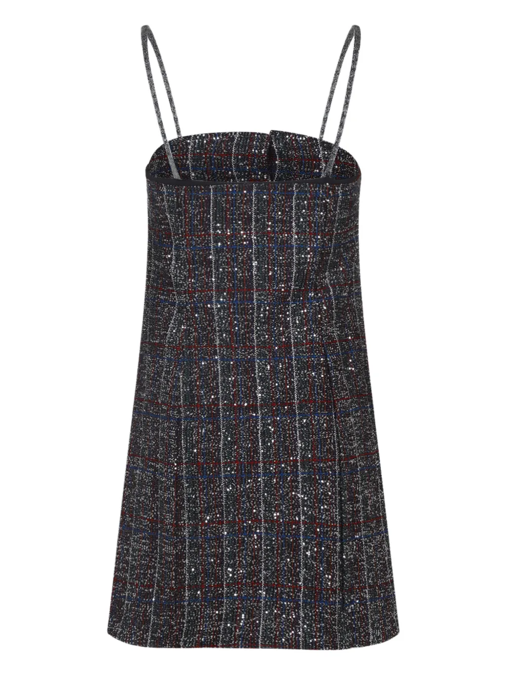 Missoni button check mini dress - Zwart