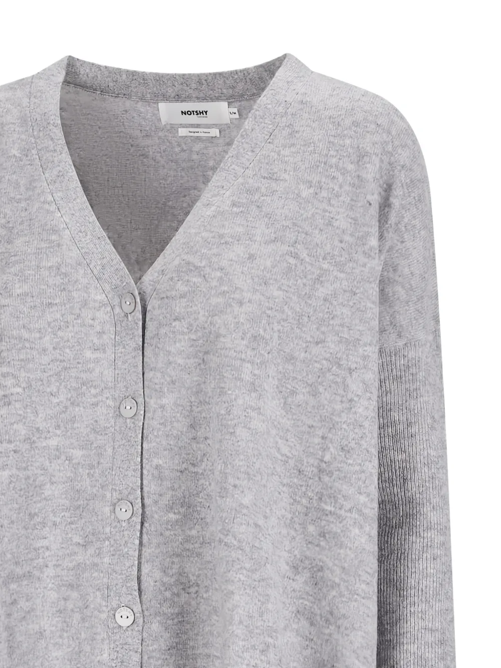 NOTSHY Alicia vest met knopen Grijs