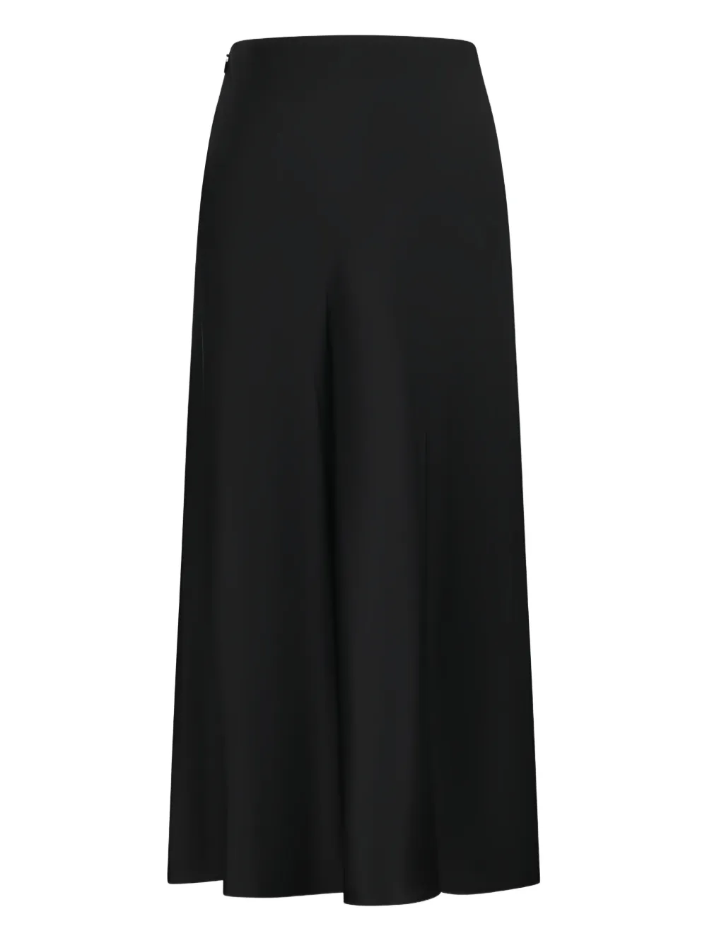 Khaite Concealed-fastening Midi Skirt In Black