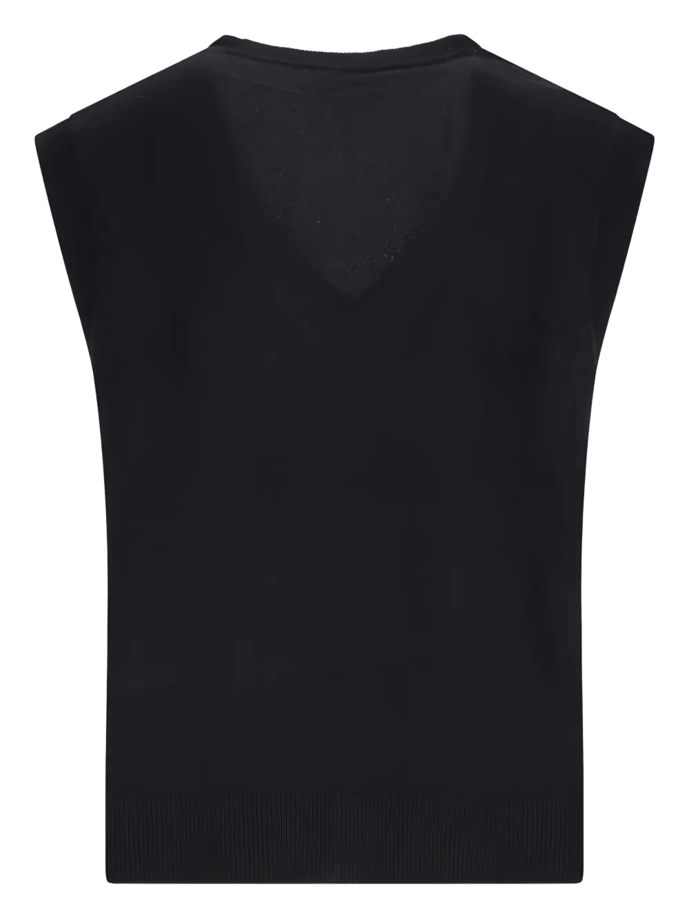 NOTSHY Elsie wollen top met V-hals Zwart