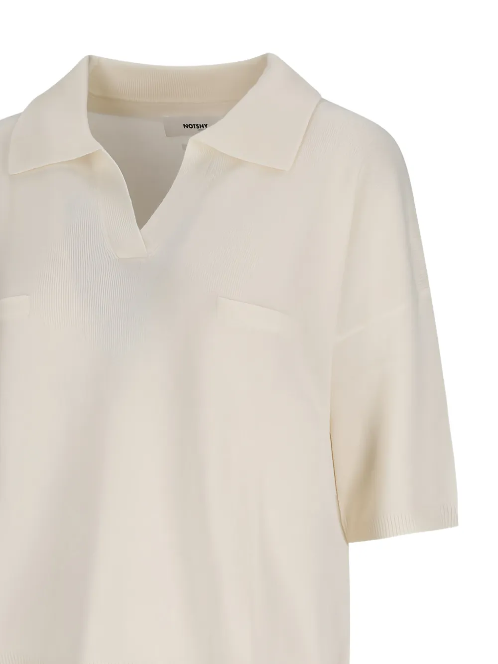 NOTSHY Myles trui met borstzakken Beige