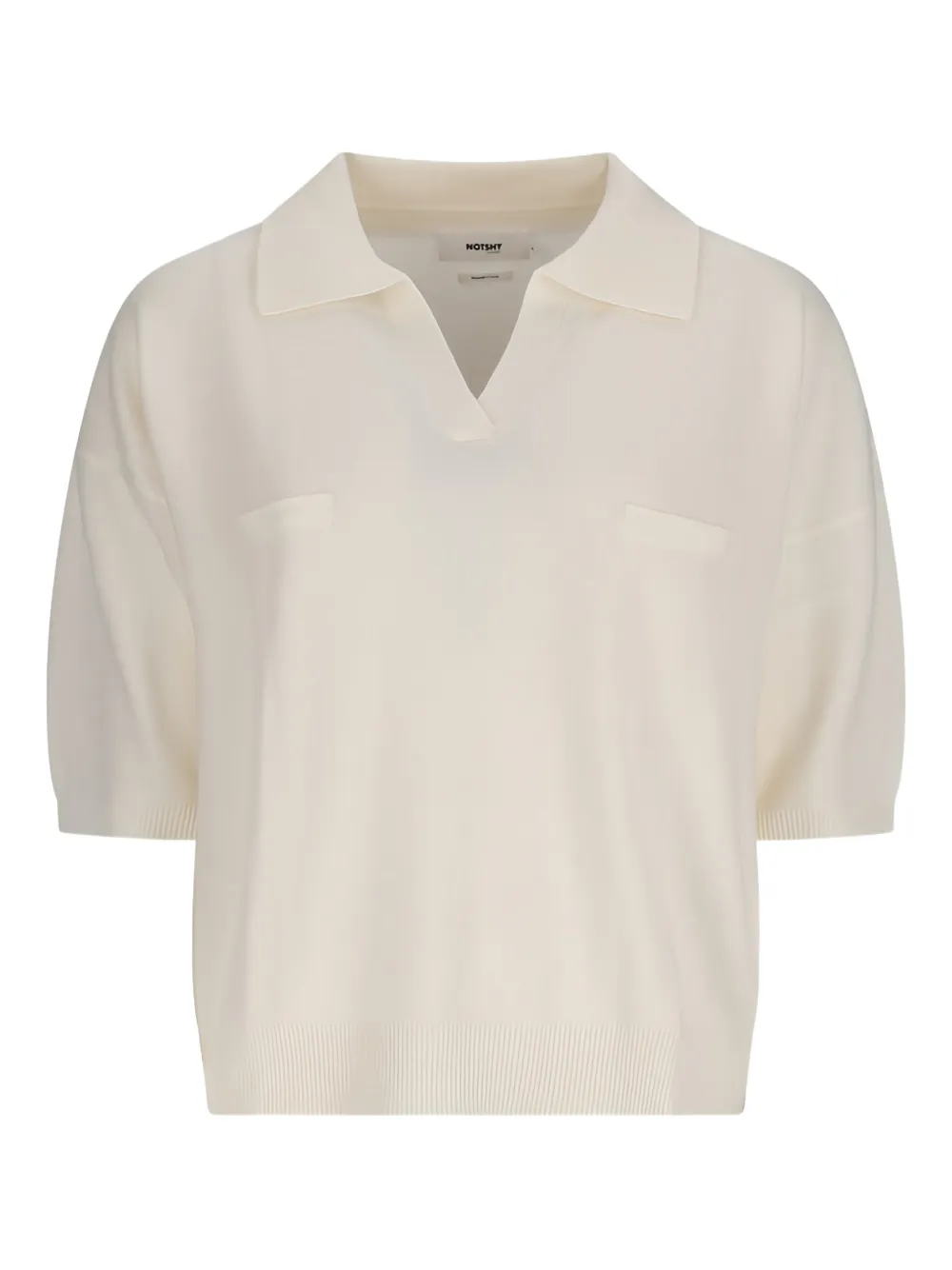 NOTSHY Myles trui met borstzakken Beige