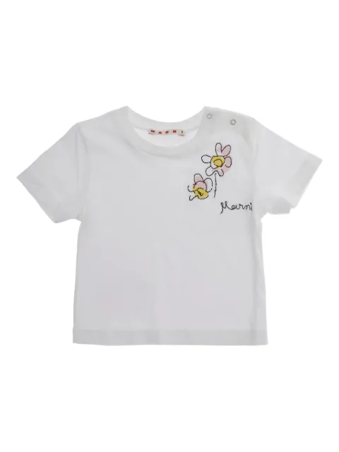 Marni Kids Camiseta com bordado floral