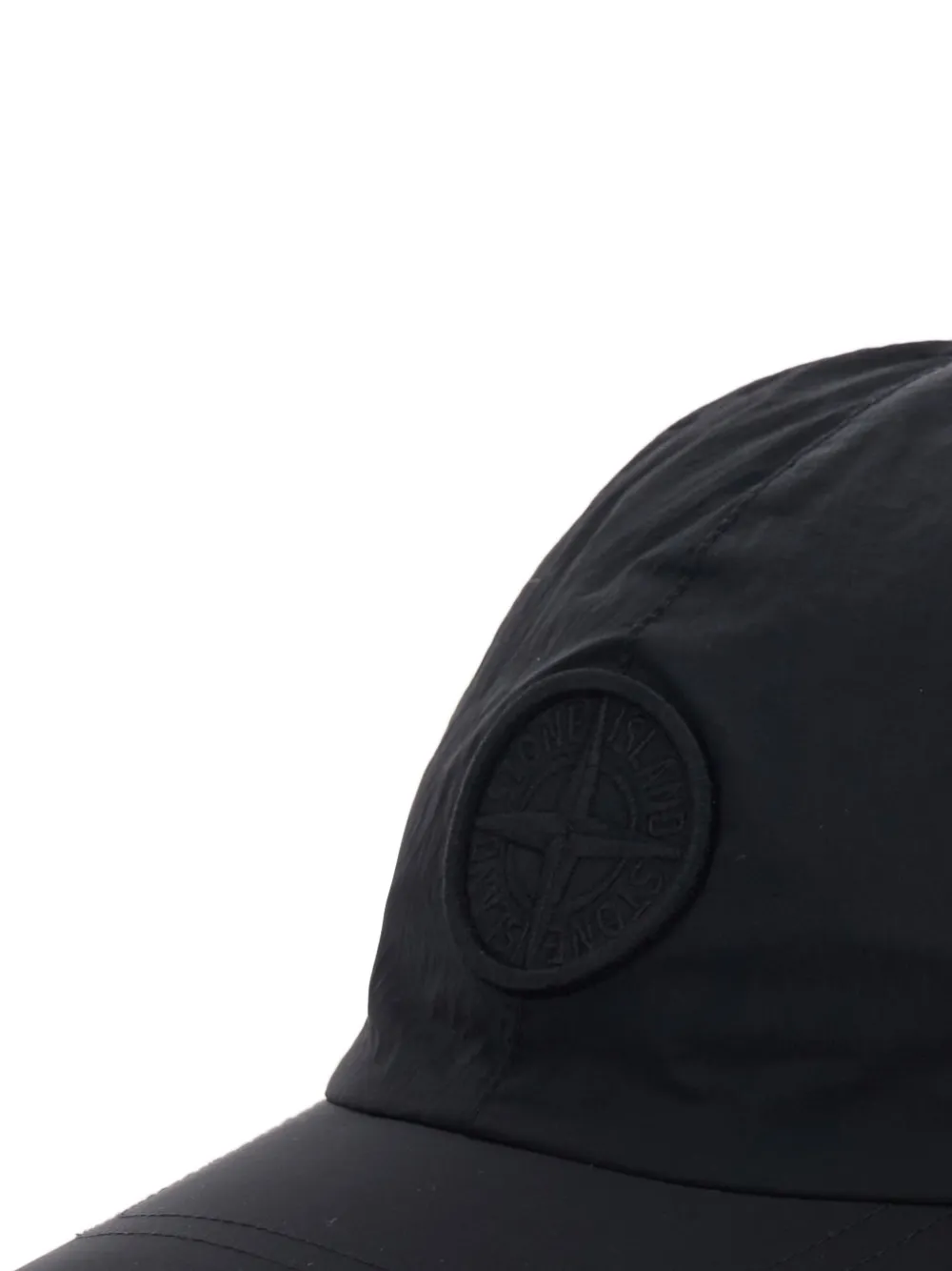  Stone Island Junior Patch Baseball Hat - Black 