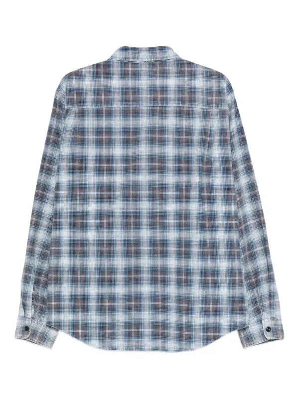Stüssy Dax plaid-pattern Shirt | Blue | FARFETCH
