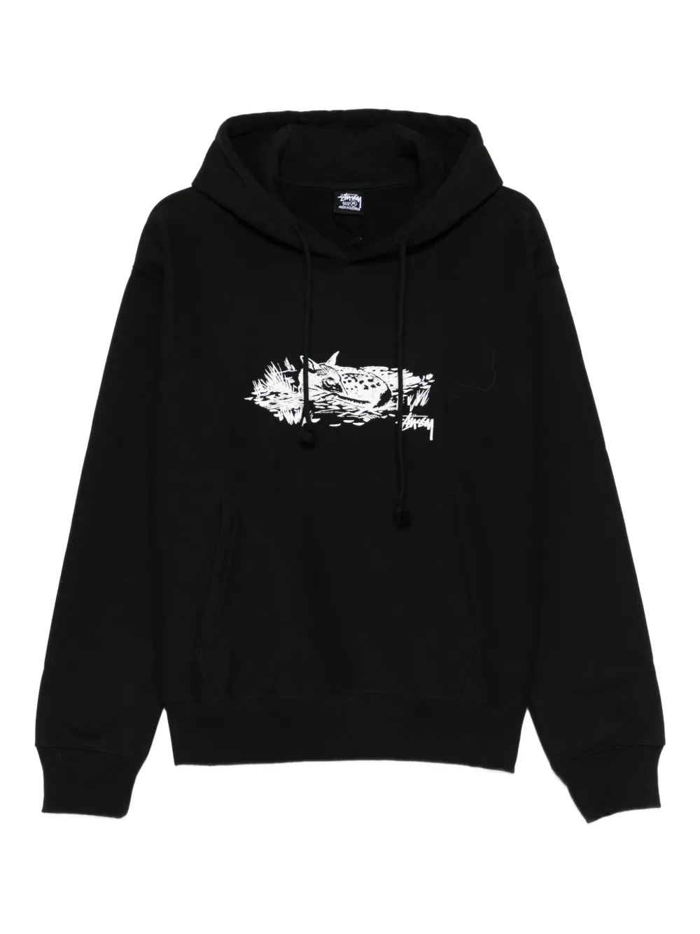 Stüssy graphic-detail hoodie - Nero