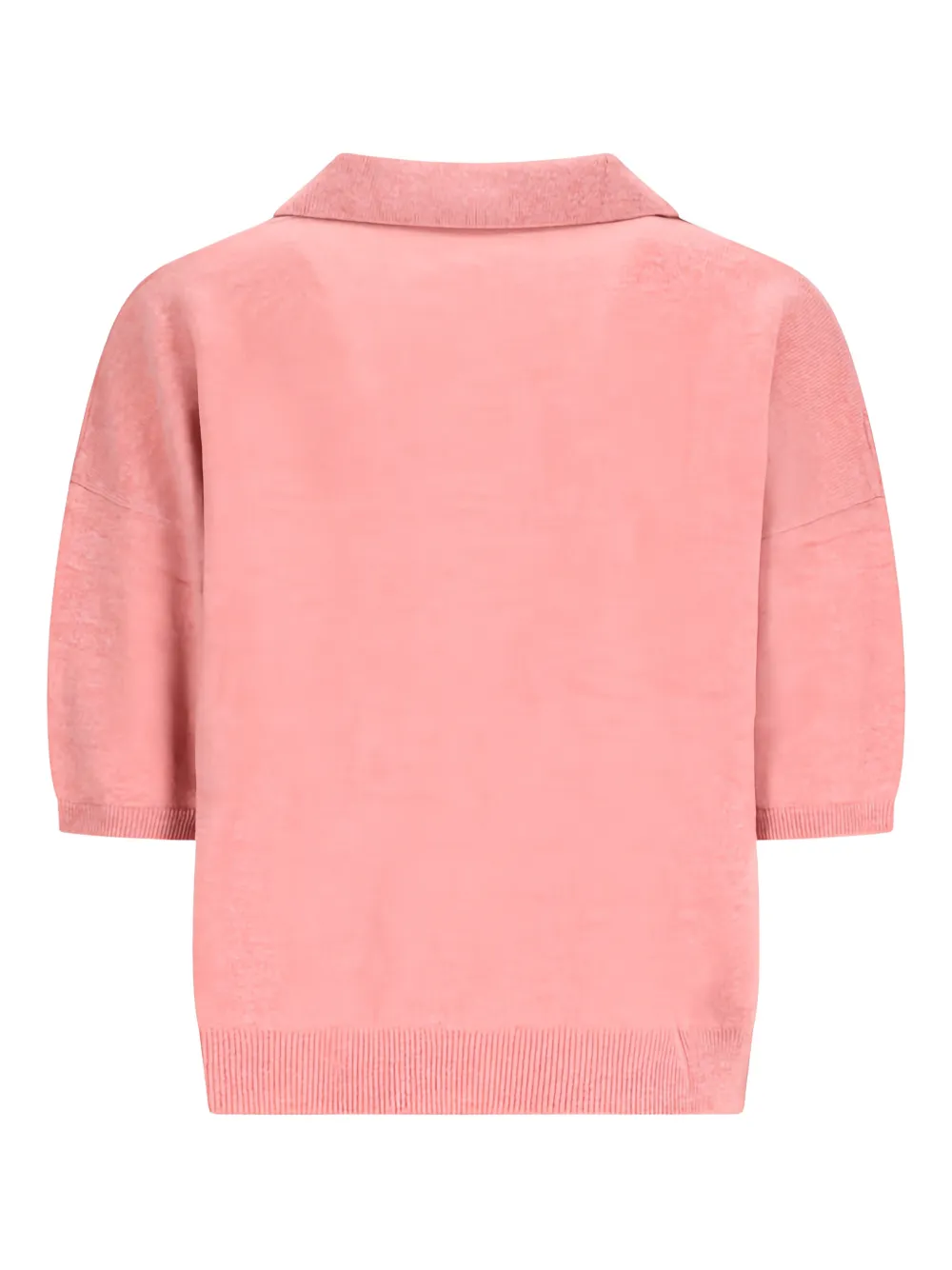 NOTSHY Myles cashmere polo top - Roze