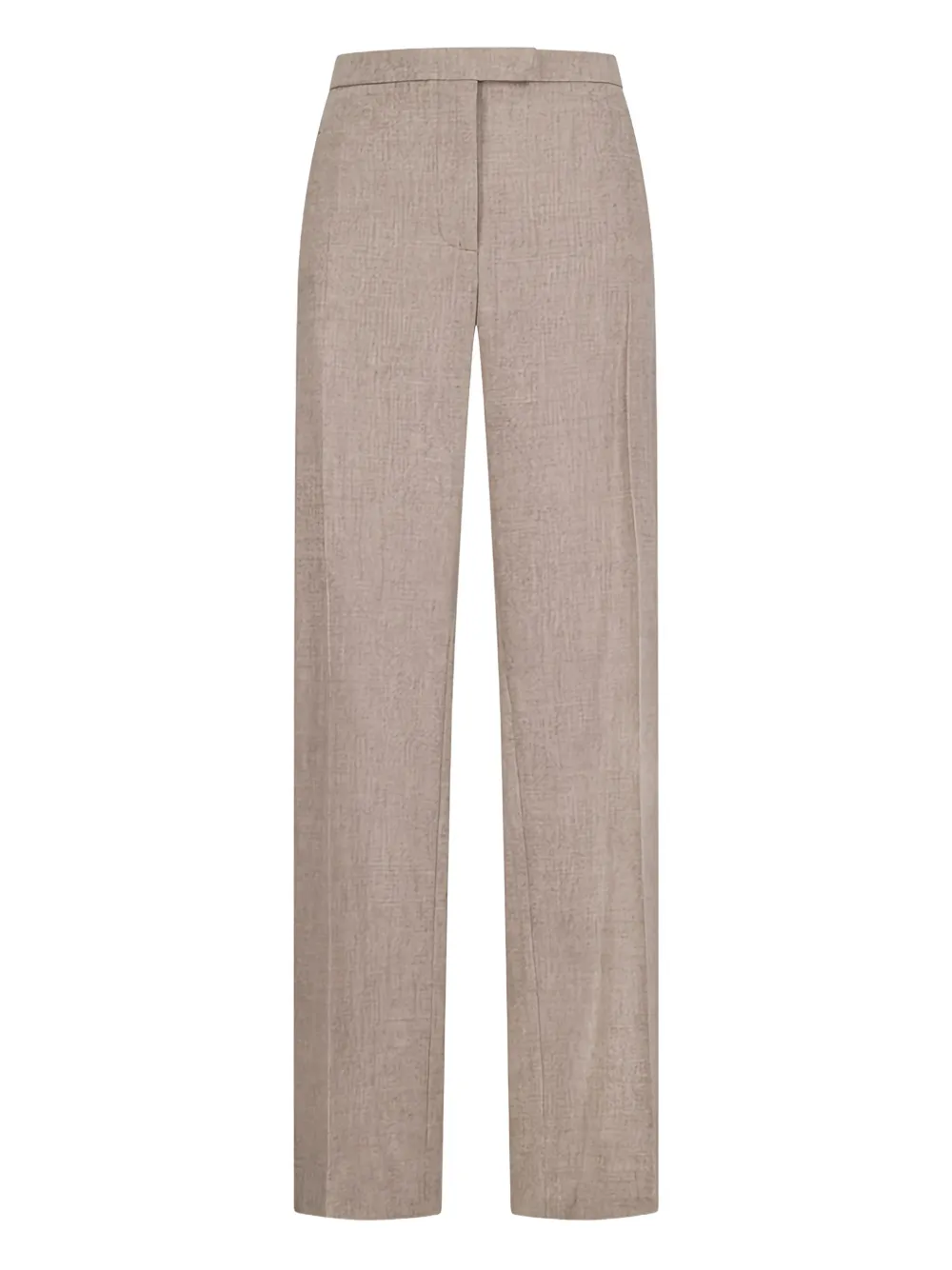 Khaite Miles Concealed-fastening Trousers In Gray