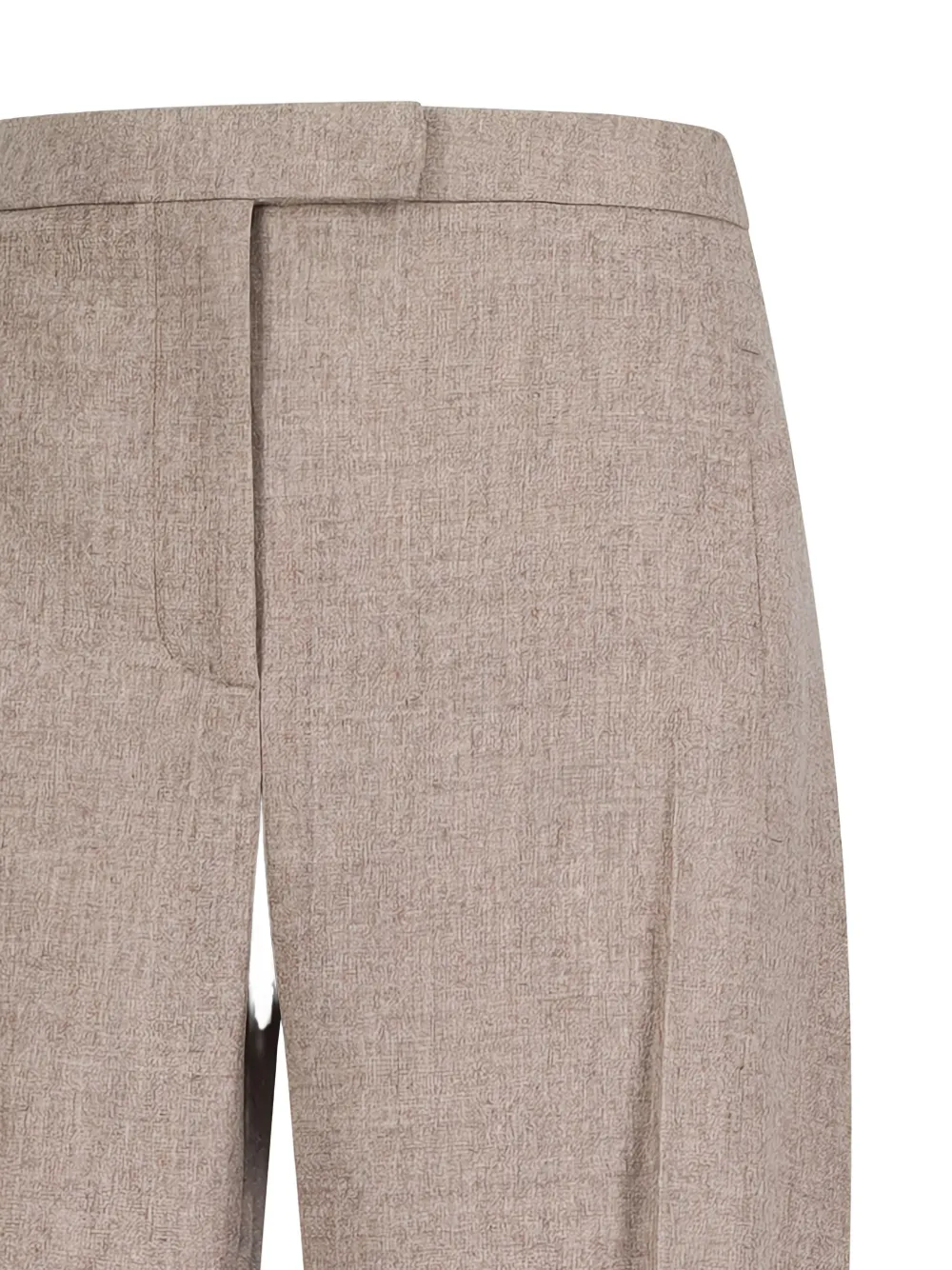 Khaite Miles Concealed-fastening Trousers In Gray