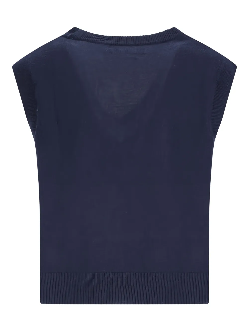 NOTSHY Elsie wollen trui met V-hals Blauw