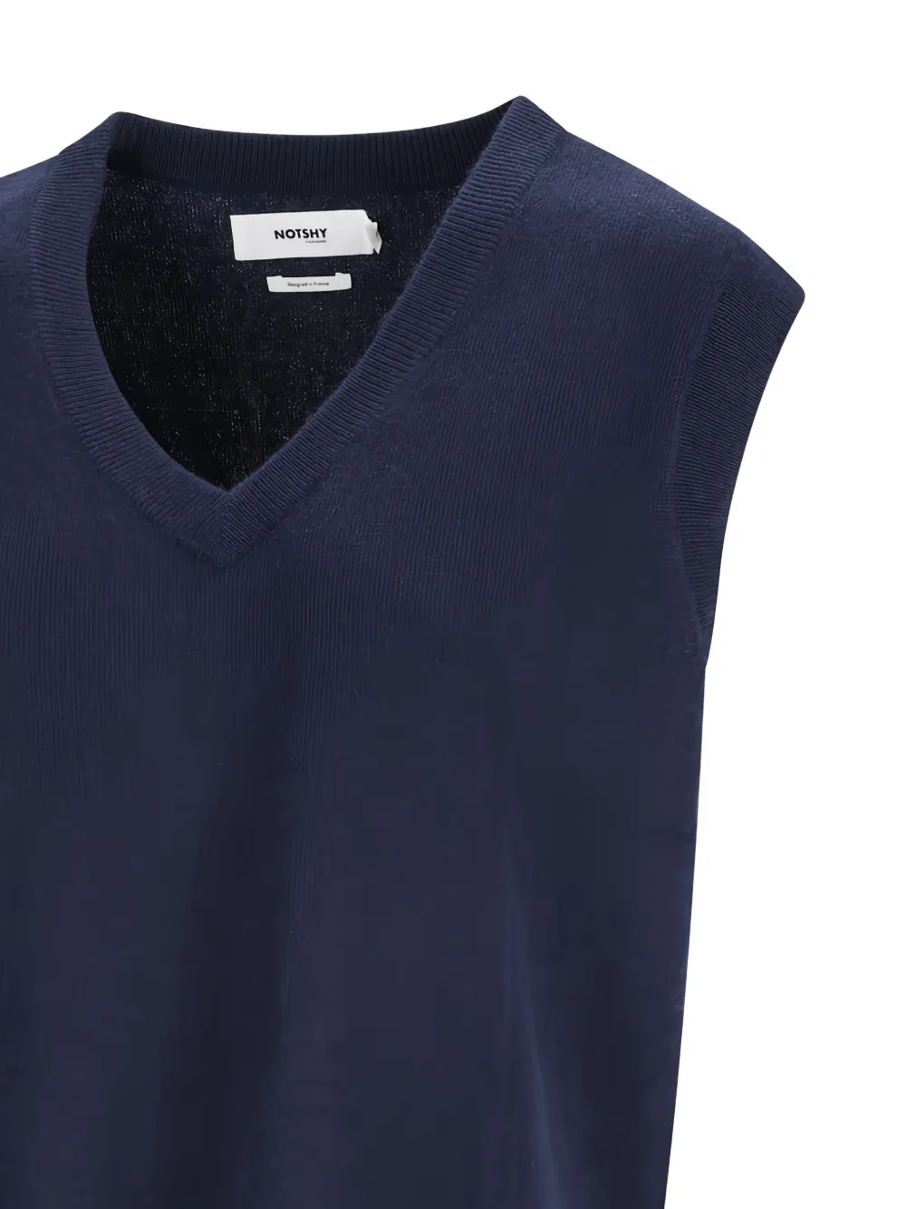 NOTSHY Elsie wollen trui met V-hals Blauw