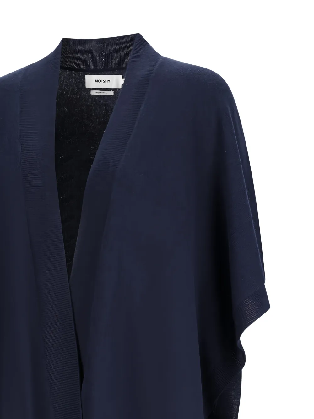 Notshy Hallie Open Front Cape In Blue