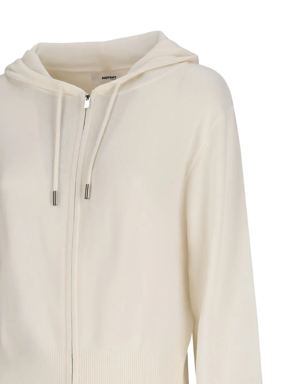 Notshy Zora Hooded Zip Cardigan In Multi