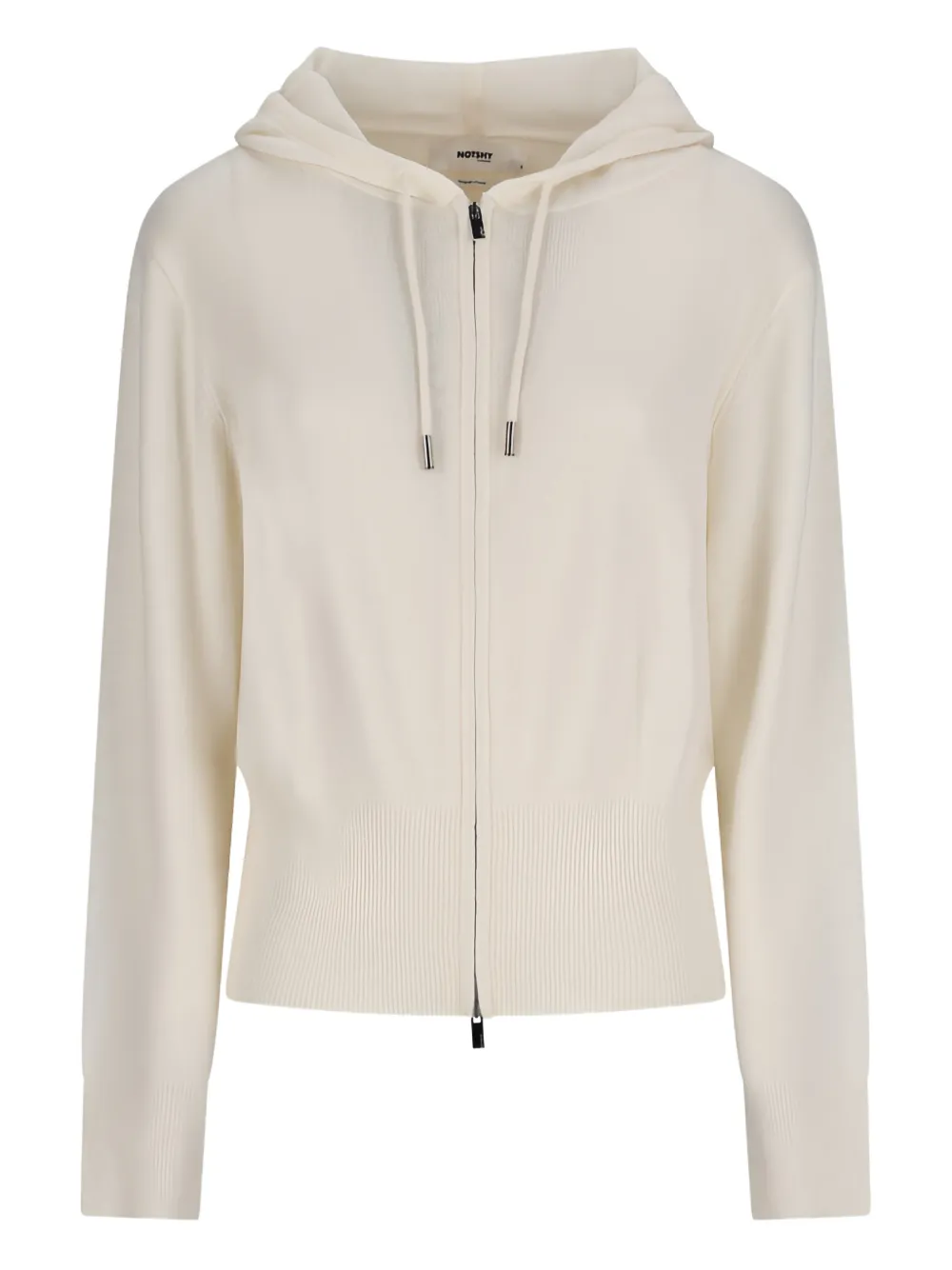 Notshy Zora Hooded Zip Cardigan In Multi