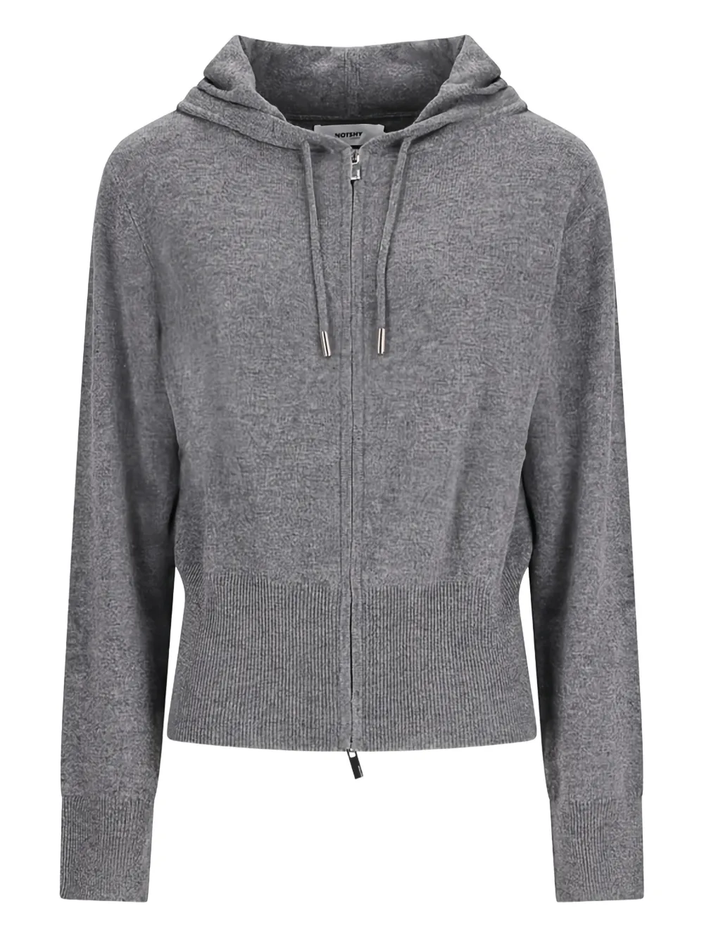 NOTSHY Zora ribbed hem jumper - グレー