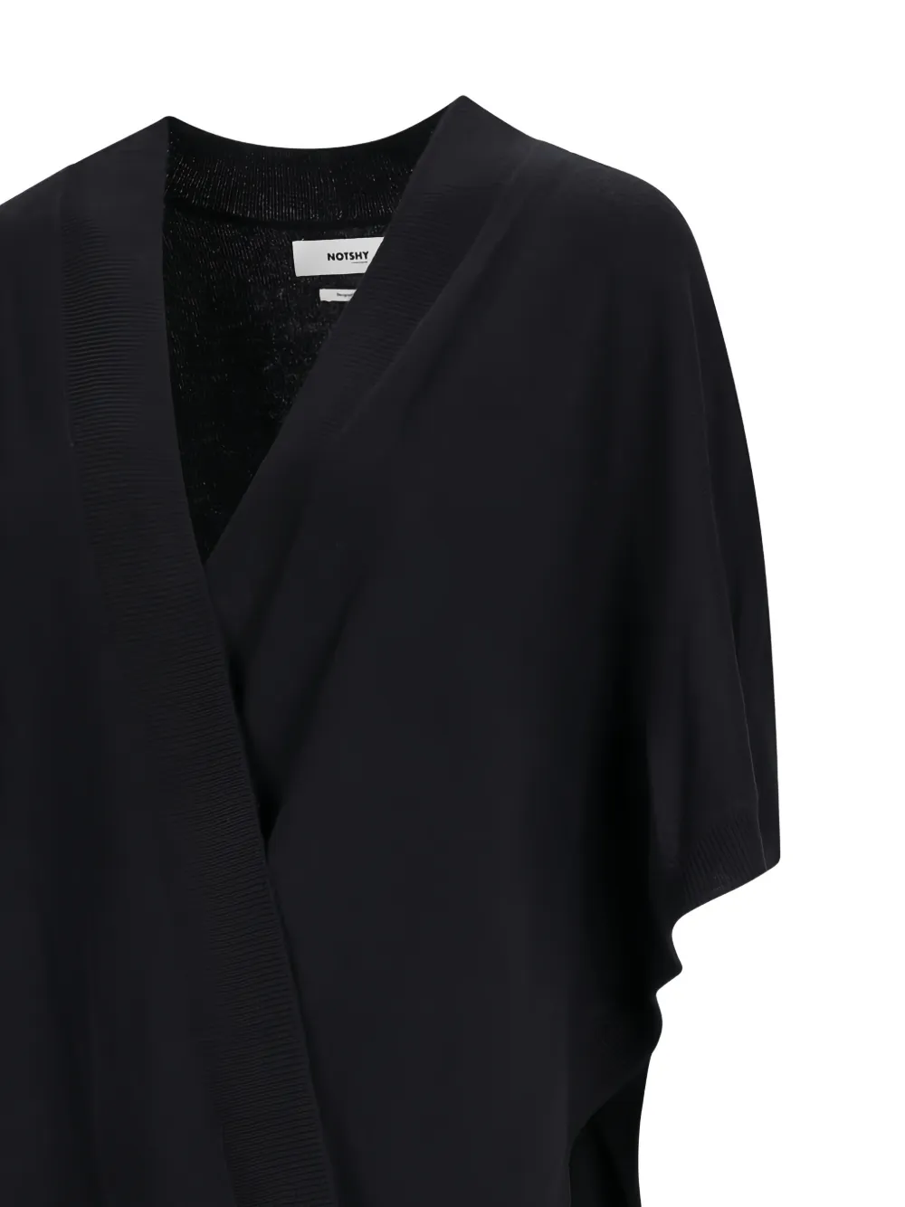 Notshy Hallie Wool Cape In Black