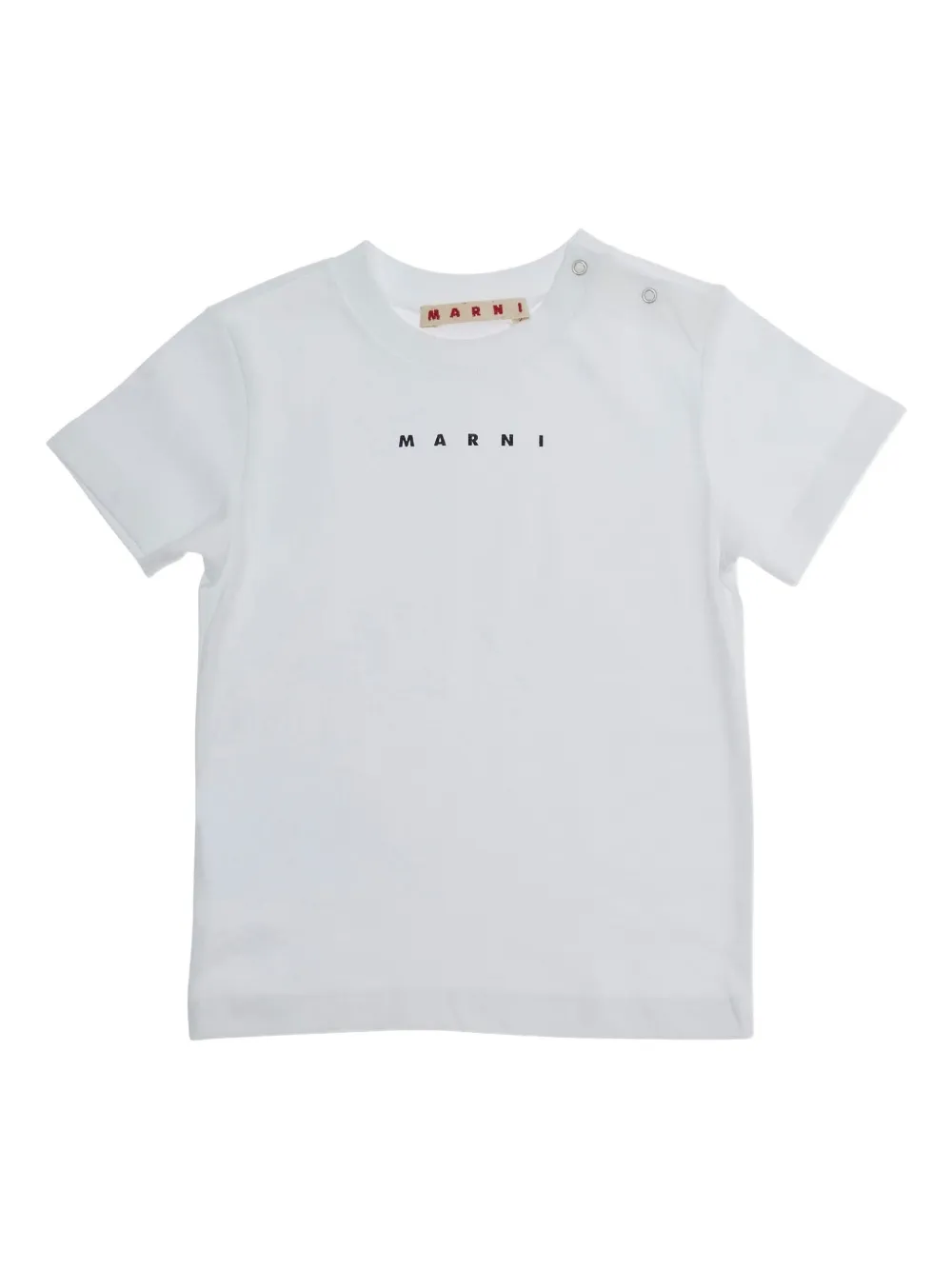 Marni Kids logo-print T-shirt - Bianco