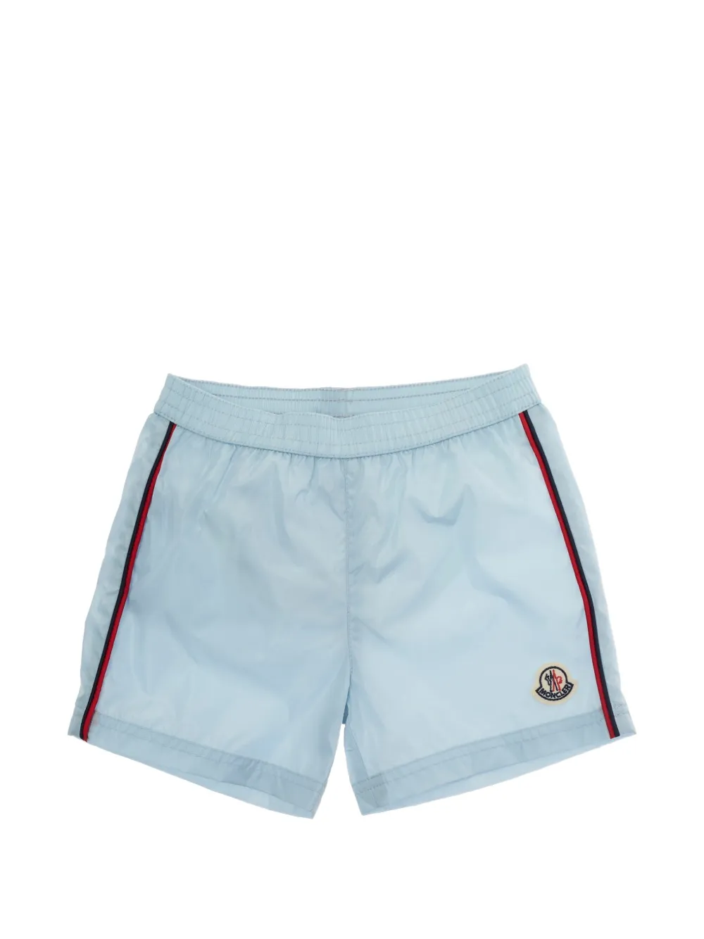 Moncler Enfant Zwembroek met zijstreep Blauw