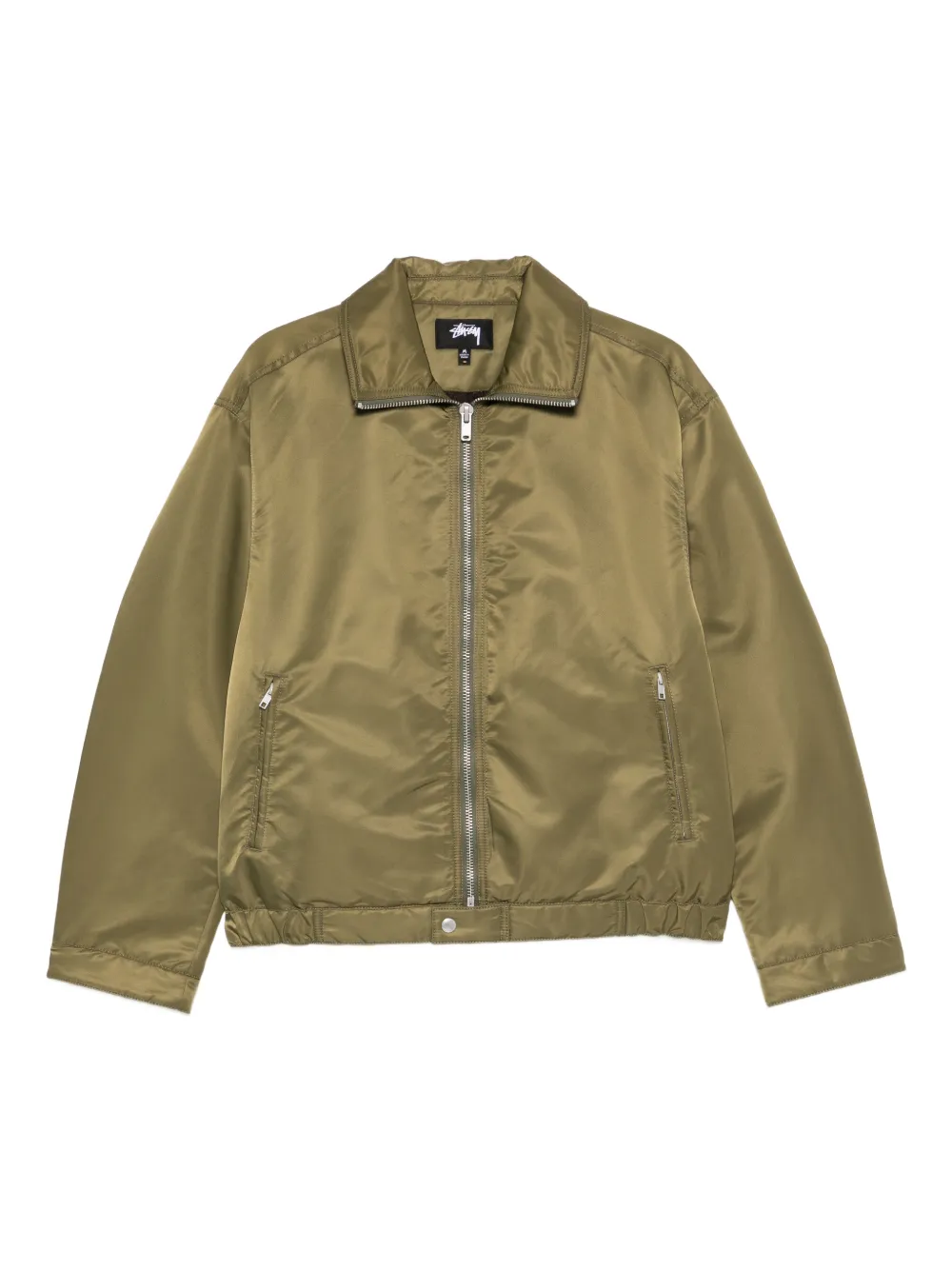 Stüssy zip-up bomber jacket - Green