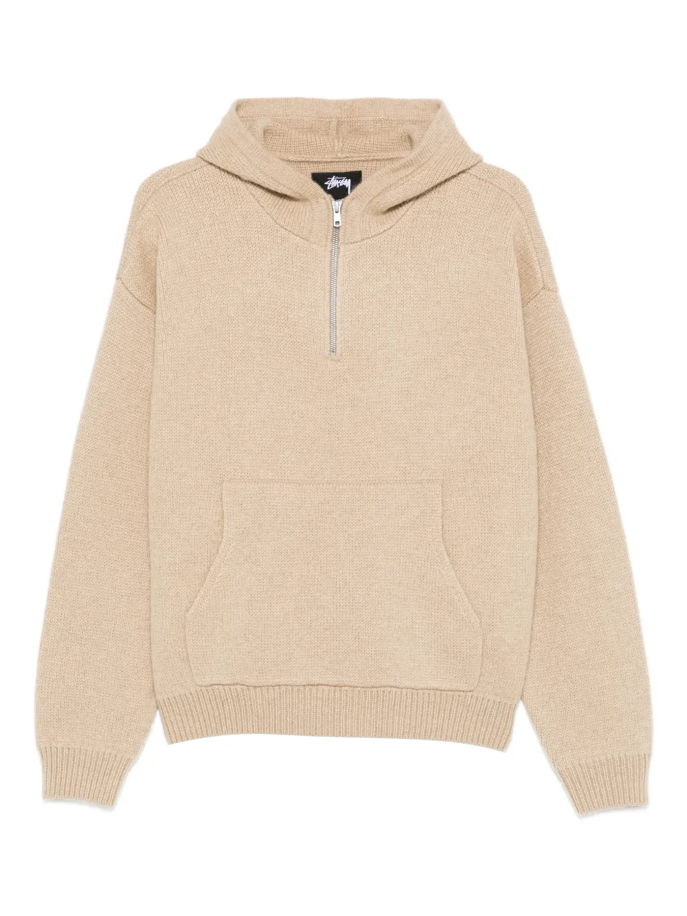 Stüssy half-zip hoodie - Toni neutri