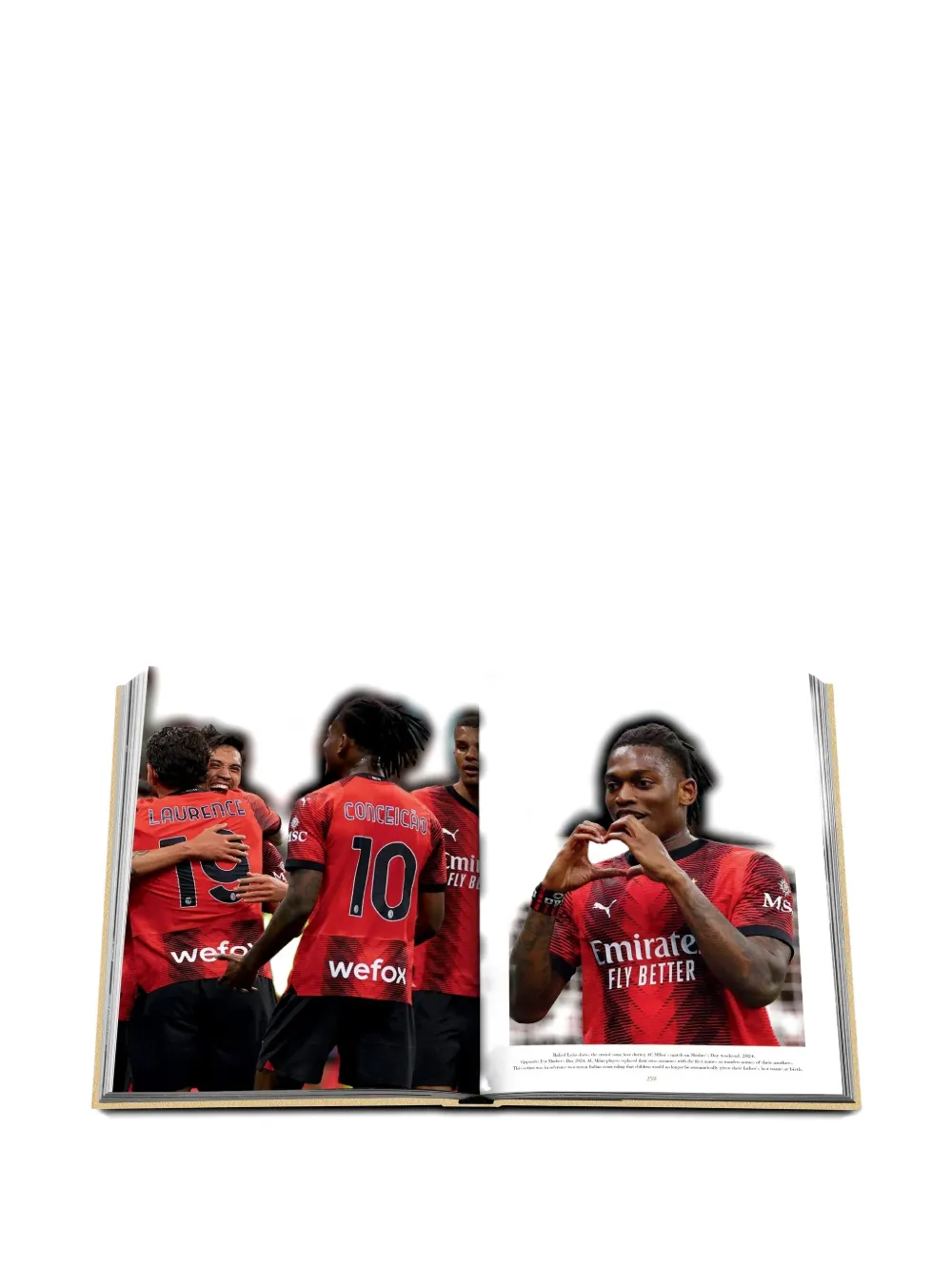 Assouline Ac Milan Classic Hardcover Book In Red
