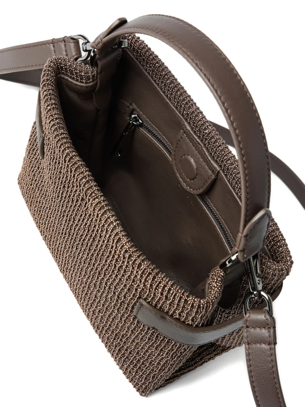 Small Essence Net-Embroidered Tote Bag