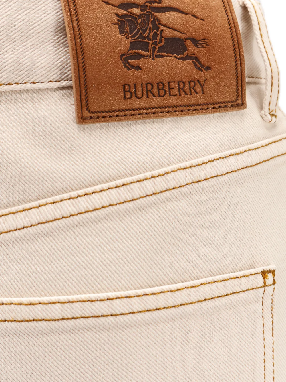  Burberry Belt-loop Seam Jeans - Neutrals 