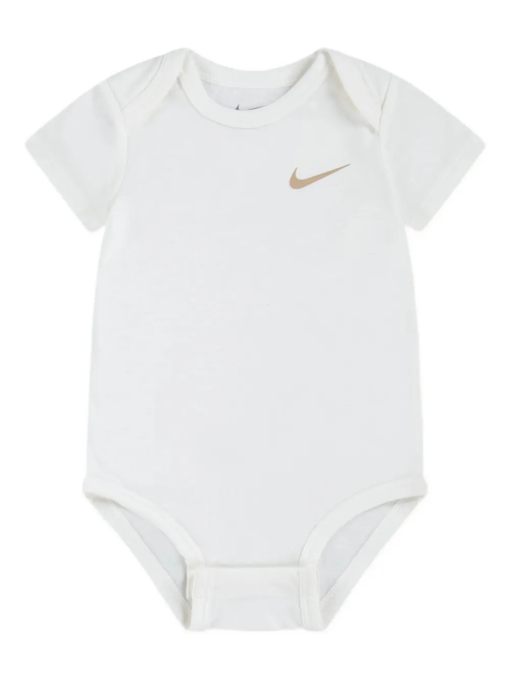 Nike Kids zip hooded tracksuit (set of three) Beige