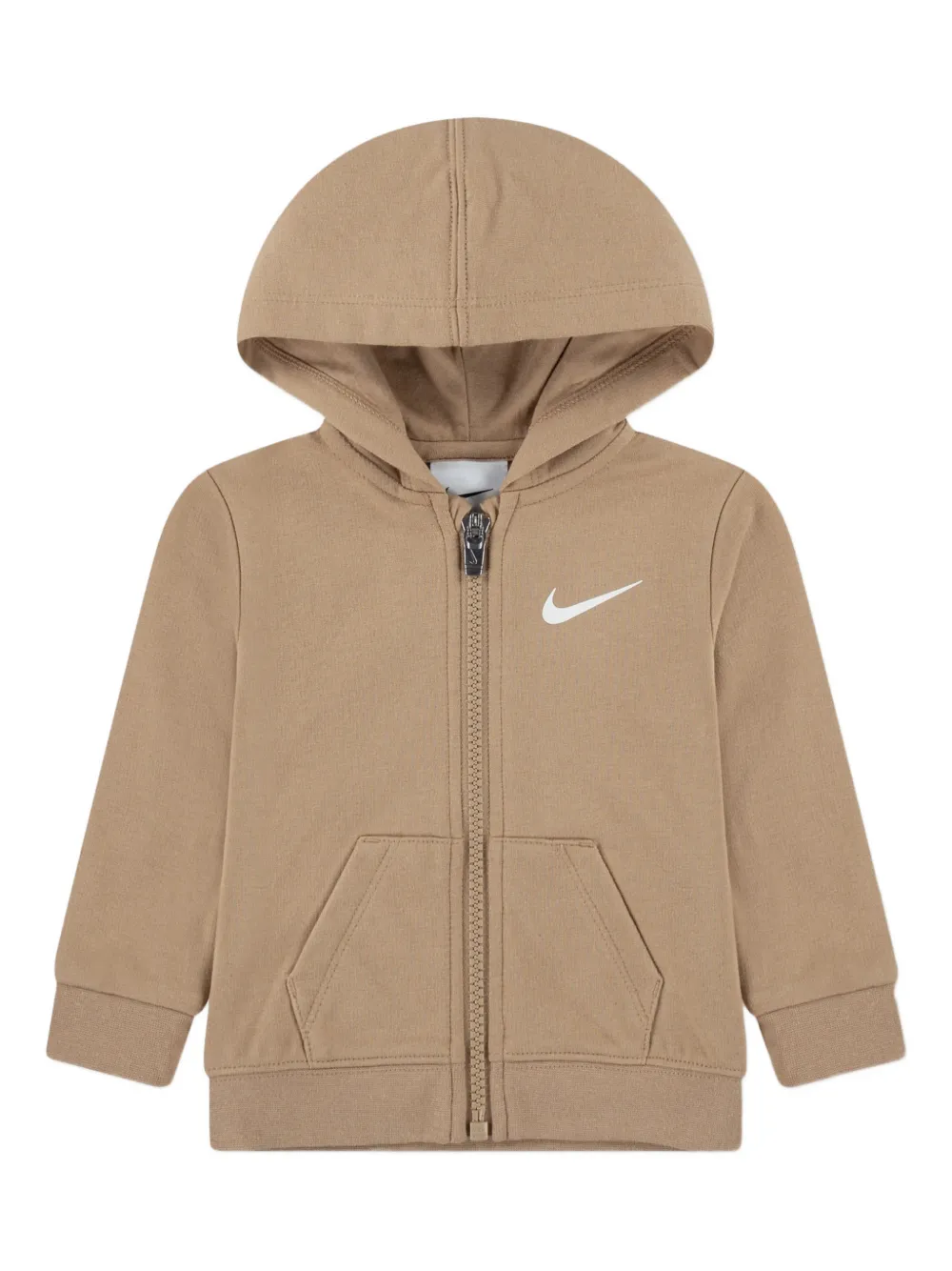 Nike Kids zip hooded tracksuit (set of three) Beige