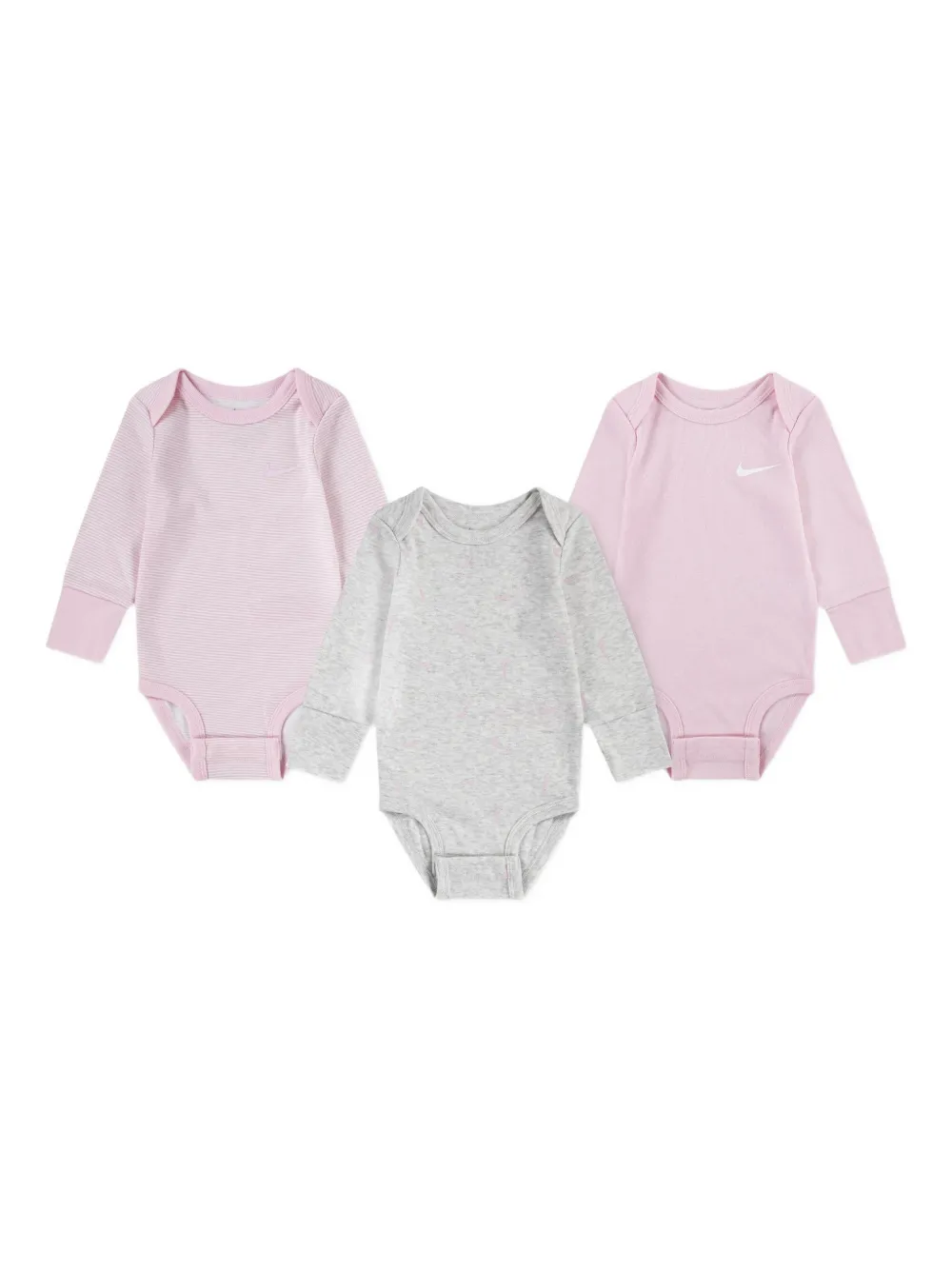 Nike Logo Striped Babywear Set In Multi