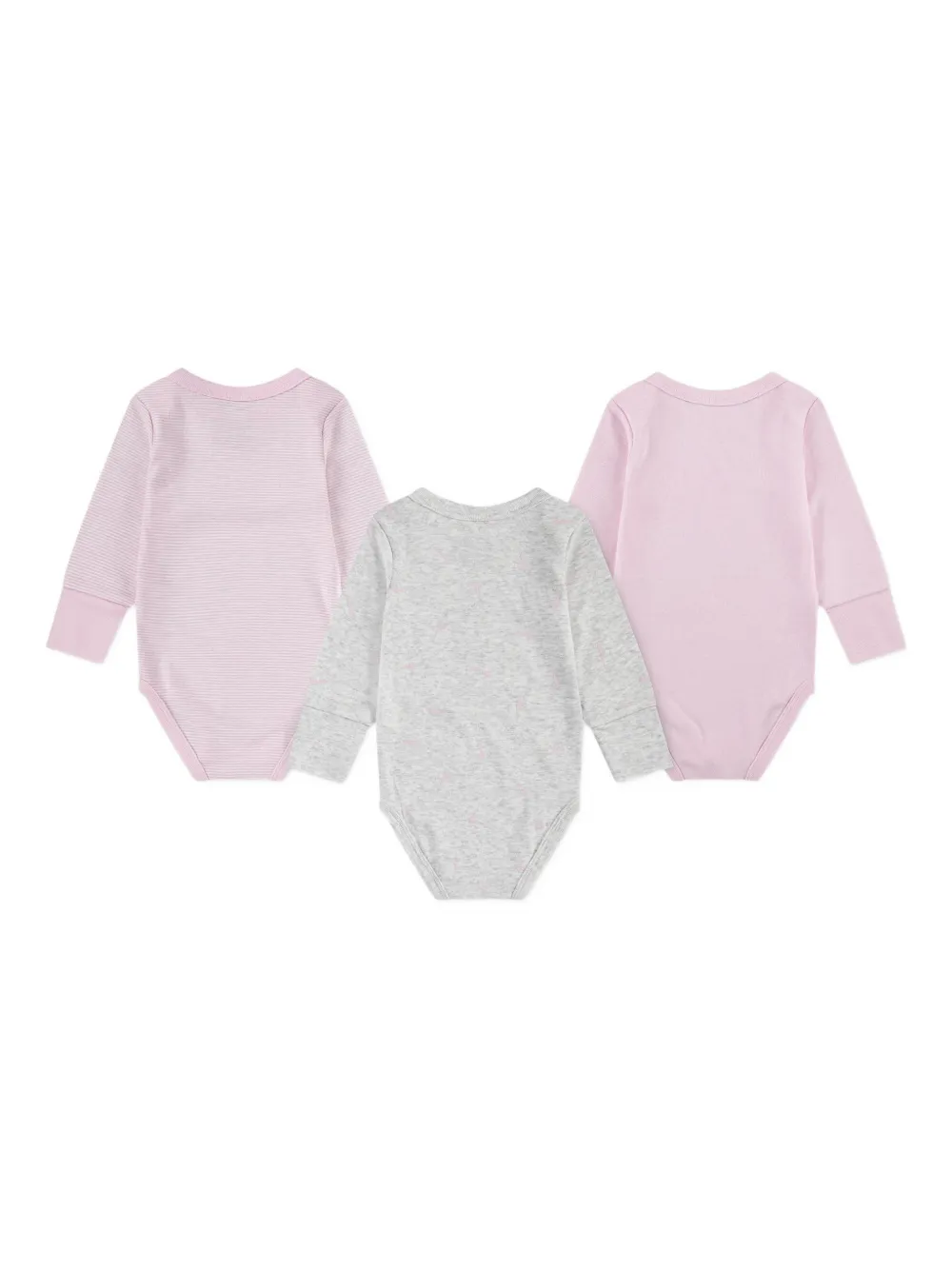 Nike Kids logo striped babywear set - Roze