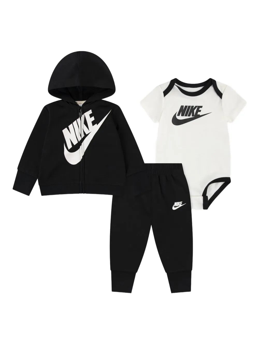 Nike Kids logo hooded tracksuit - Bianco