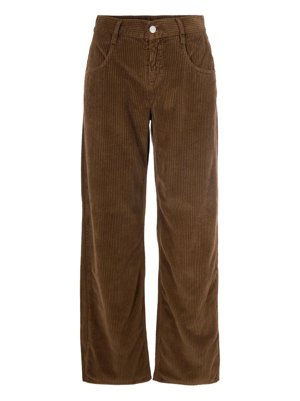 Cycle corduroy straight-leg trousers | Brown | Image 1