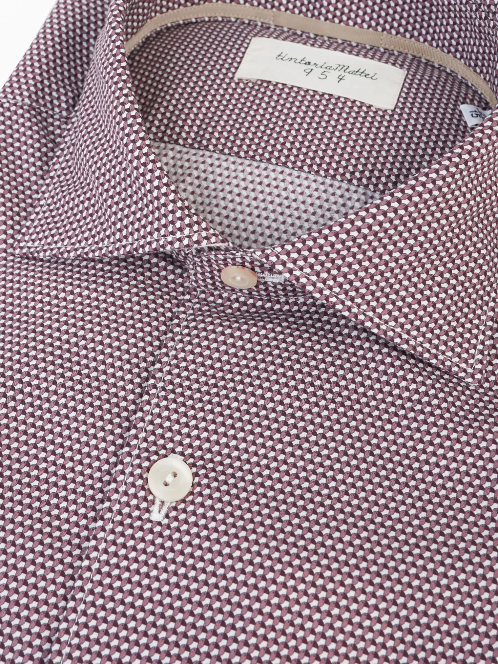 Tintoria Mattei Patterned Shirt In Gray