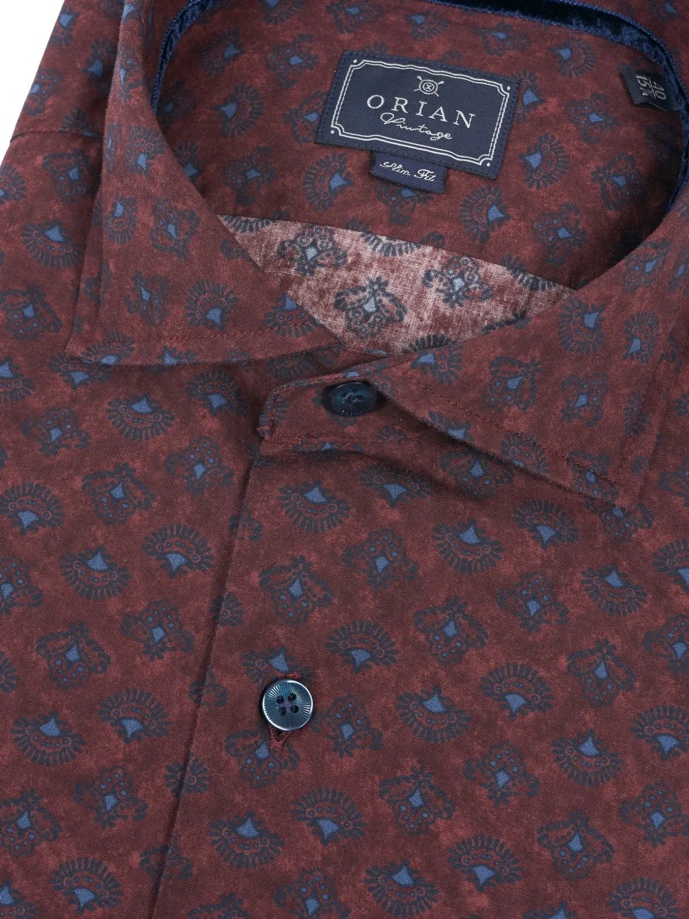 Orian patterned shirt - Rood