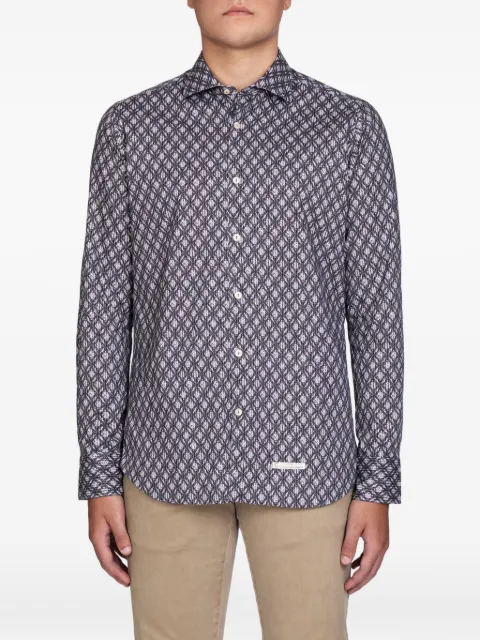 Tintoria Mattei button-fastening  pattern shirt