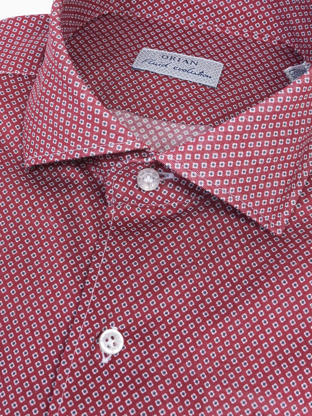 Orian button-fastening shirt - Rood