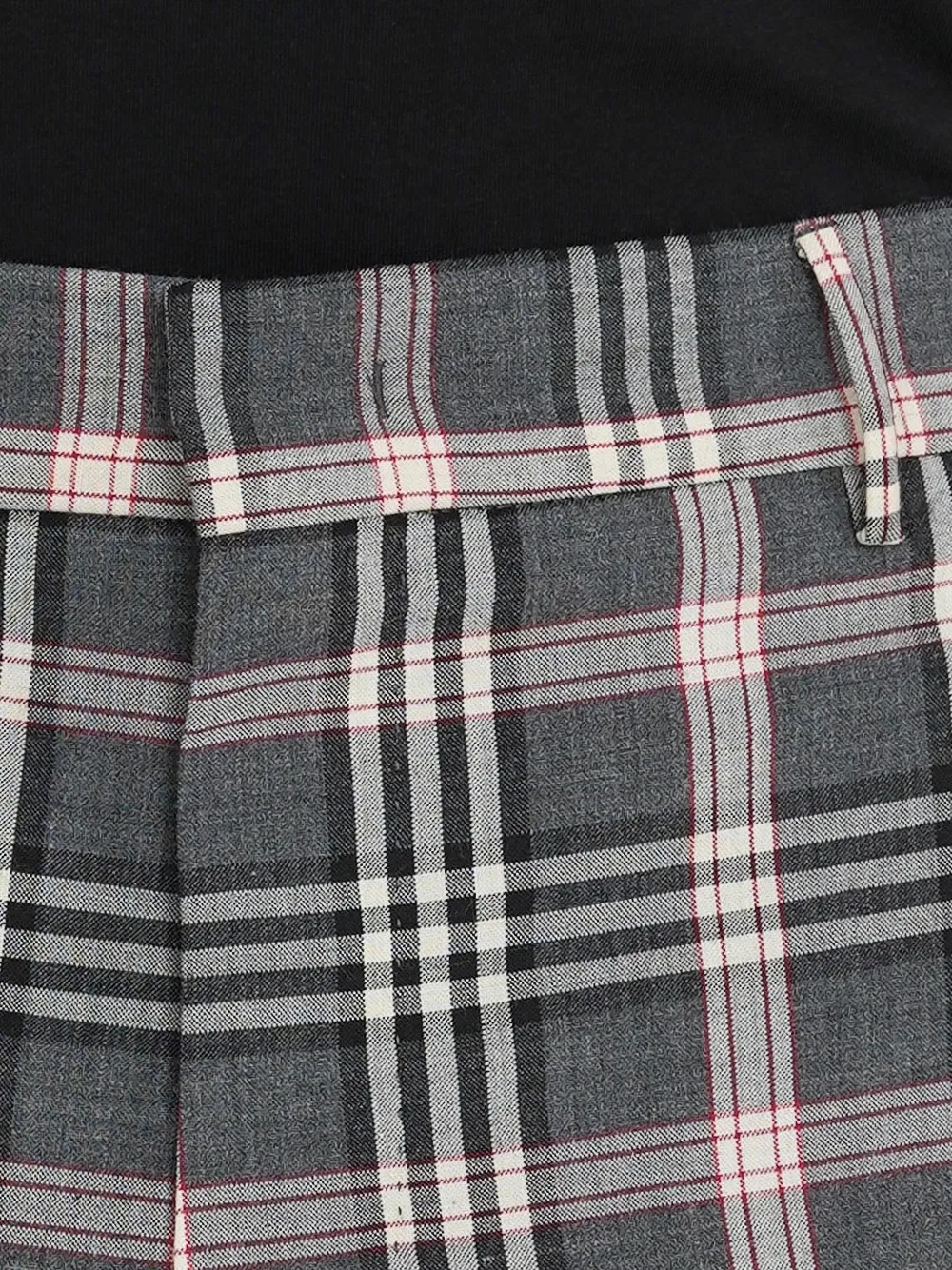 PT Torino Geruite broek Grijs