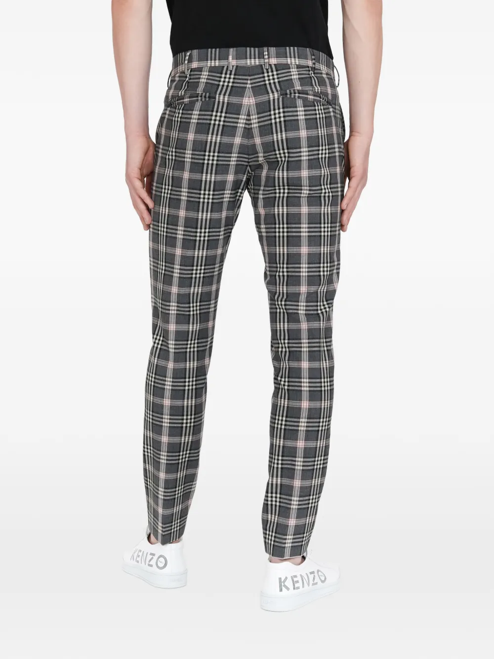 PT Torino plaid trousers - Grijs