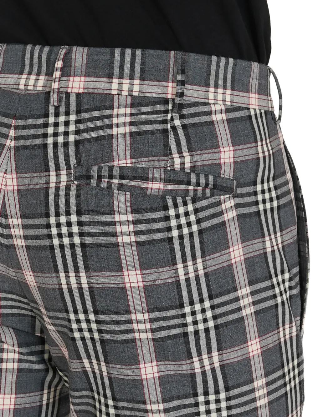 PT Torino Geruite broek Grijs