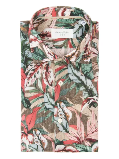 Tintoria Mattei foliage-print shirt