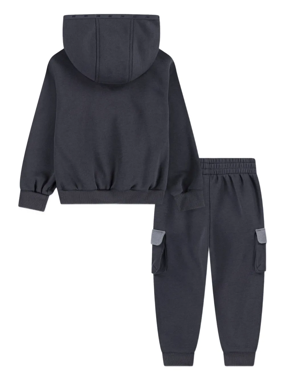 Nike Kids logo-print pocket tracksuit Grijs