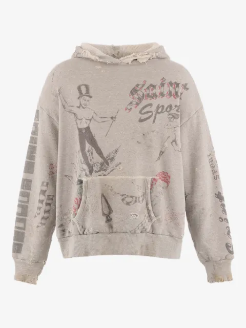 SAINT MXXXXXX Drawings printed hoodie