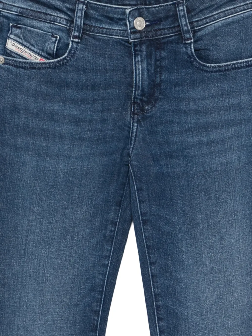  Diesel Denim Cotton Flared Jeans - Blue 