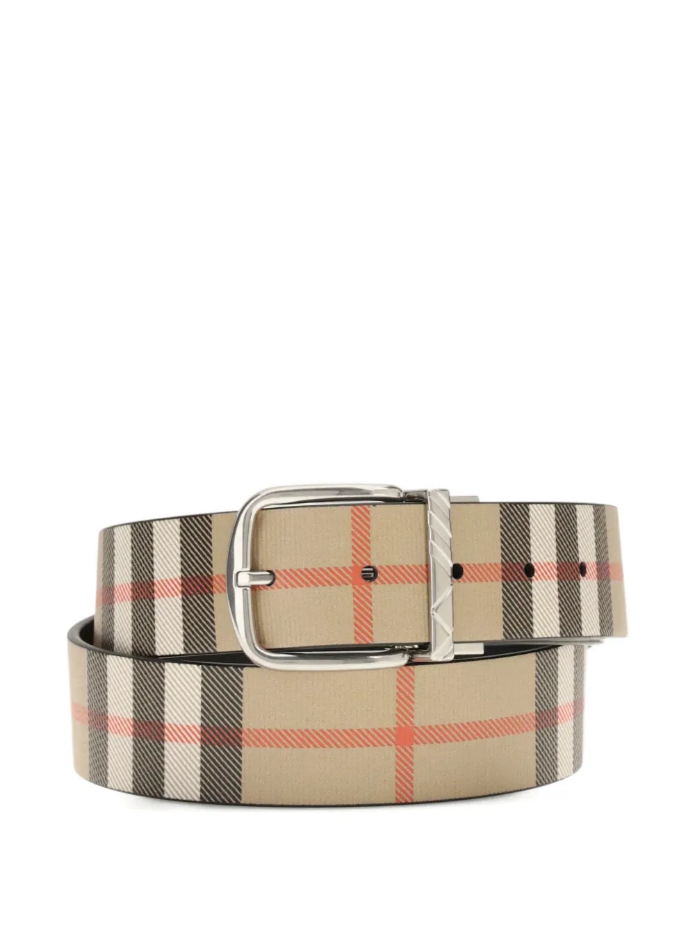 Burberry check reversible belt - Beige