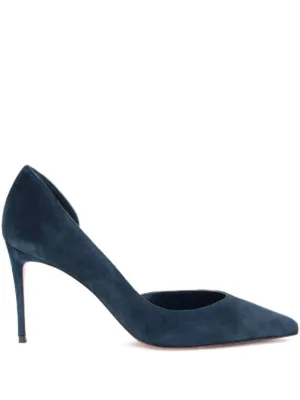 Christian Louboutin 90mm Leather Heeled Pumps | Blue | FARFETCH