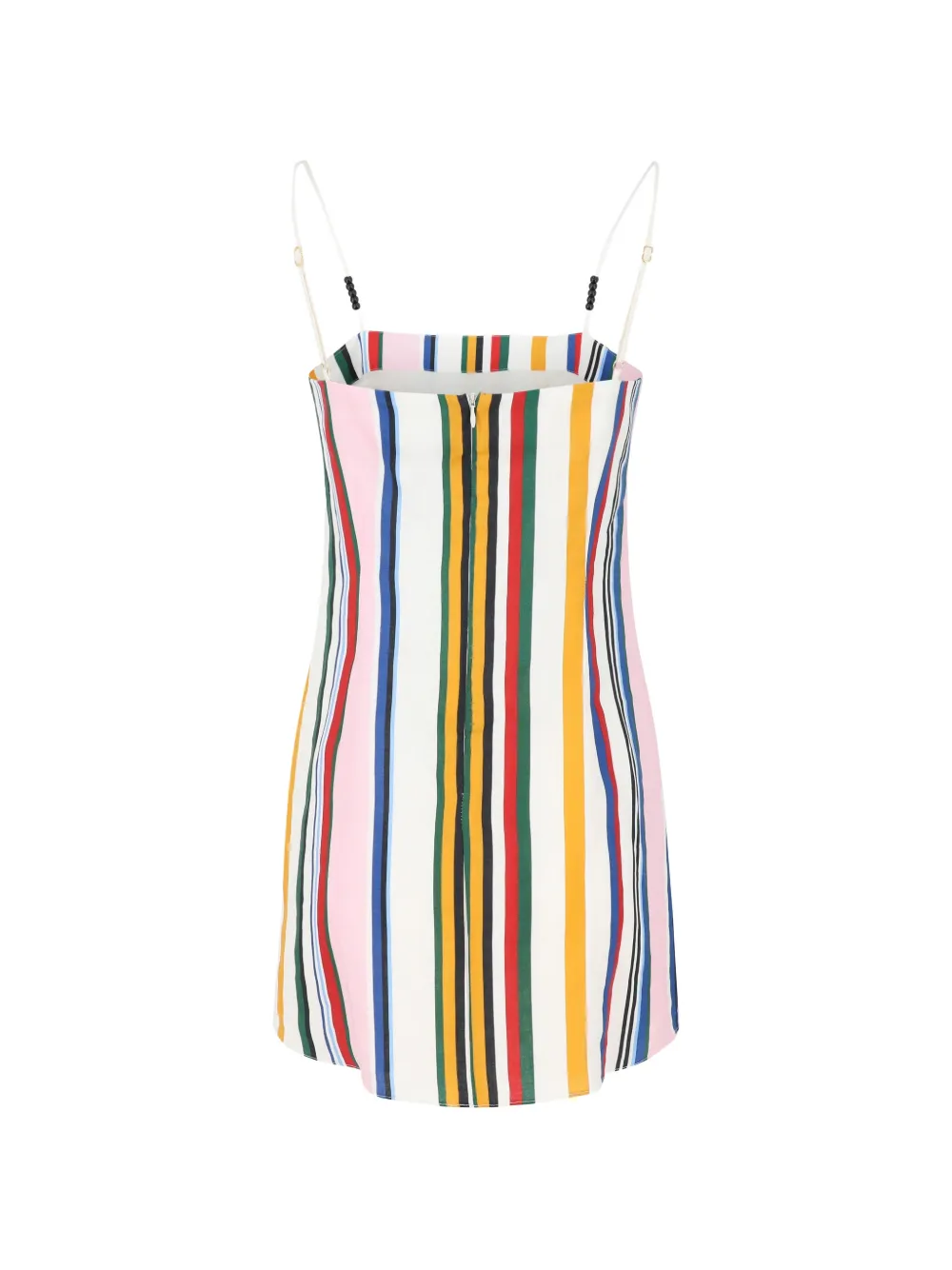  Cala De La Cruz Ancona Striped-pattern Mini Dress - White 