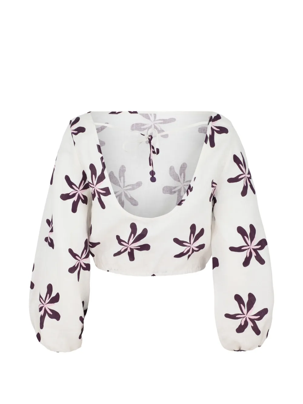  Cala De La Cruz Lori Floral-print Top - White 