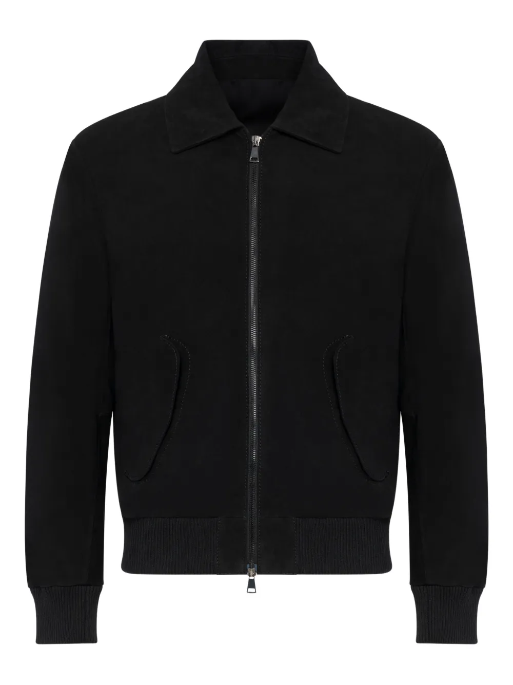 FRANZESE COLLECTION zip leather jacket | Black | Image 1